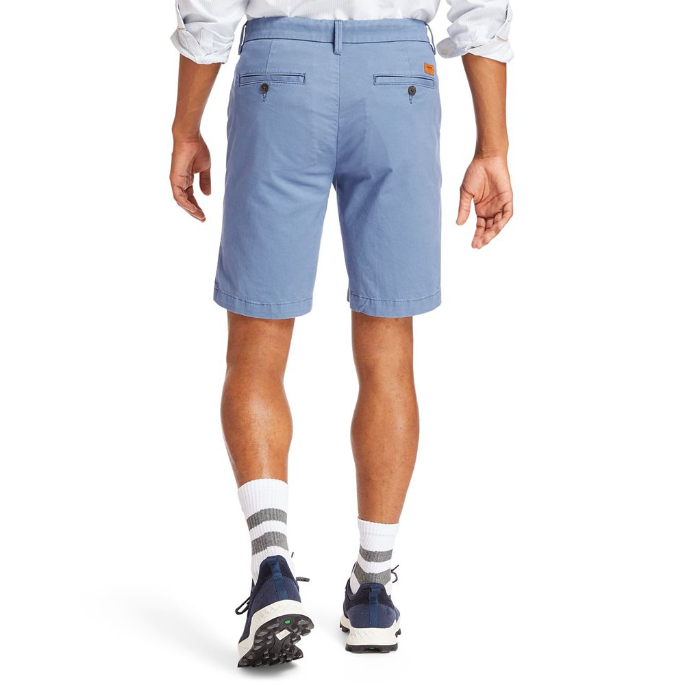 Shorts Timberland Barbati Albastri - Squam Lake Straight Fit Stretch Chino - Romania - OTZDFE498